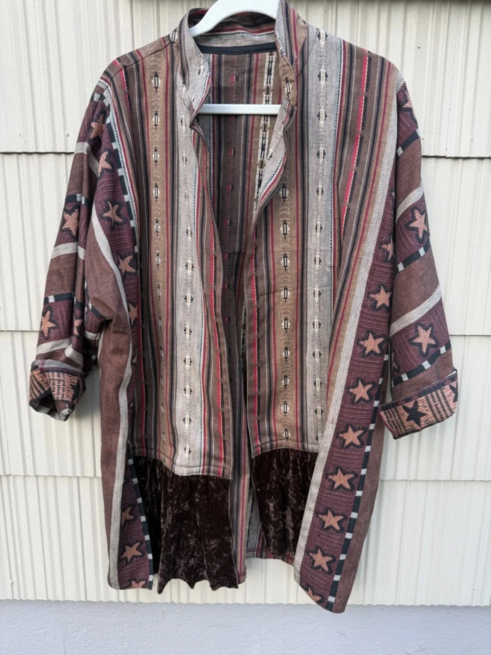 Vintage Handmade Southwestern Textile Jacket - Picture 1 of 7